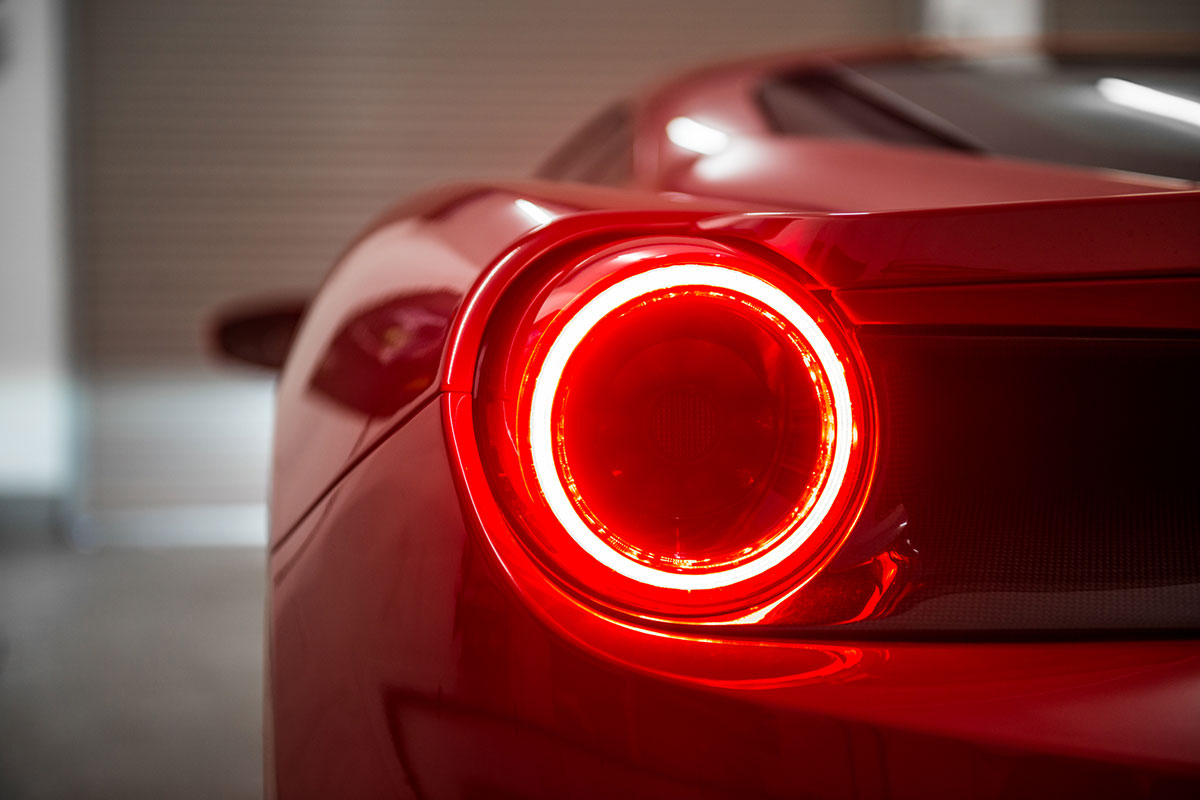 Ferrari 488 GTB in red